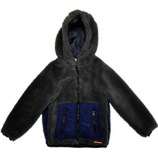 Lee Cooper Teddy Erkek Çocuk Kapşonlu Mont Antrasit