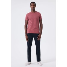 Lee Cooper Polite 1 Erkek %100 Pamuk Polo Yaka T-Shirt Gül Kurusu