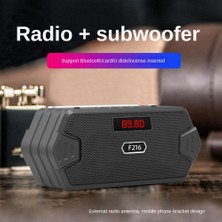 Gui Xulian Taşınabilir Bluetooth Mini Subwoofer Desteği Tf Kart USB Hoparlör Fm Alıcısı/radyo Fm Kırmızı (Yurt Dışından)