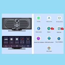 Gui Xulian Taşınabilir Kablosuz Carplay ve Android Auto, 10.26 Inç Dokunmatik Ekran Araba Radyosu, Araba Stereo Araç Kamerası, Yedekleme Kamerası Bluetooth (Yurt Dışından)