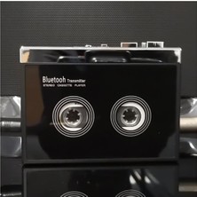 Gui Xulian Siyah Retro Stereo Kaset Çalar Walkman Kaset Müzik Ses Bluetooth ile Otomatik Ters (Yurt Dışından)