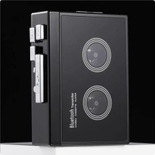 Gui Xulian Siyah Retro Stereo Kaset Çalar Walkman Kaset Müzik Ses Bluetooth ile Otomatik Ters (Yurt Dışından)