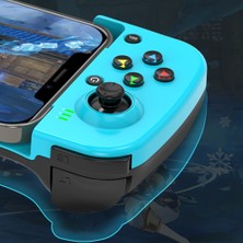 Gui Xulian D3 Tip-C Teleskopik Cep Telefonu Gamepad Bluetooth Uyumlu 5.0 Pubg Için Kablosuz Oyun Denetleyicisi Joystick (Kırmızı + Mavi) (Yurt Dışından)