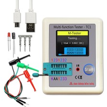 Gui Xulian Lcr-Tc1 Tc1 Ekran Çok Fonksiyonlu Tft Arka Işık Transistör Test Cihazı Diyot Triyot Kapasitör Direnç Transistör Için (Yurt Dışından)