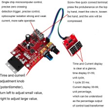 Gui Xulian -D01 Punta Kaynak Makinesi Kontrol Kartı Zamanı ve Akımı Düzenleyen Dijital Ekran Dıy Kontrol Kartı (100A) (Yurt Dışından)