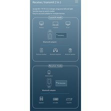 Gui Xulian Bluetooth 5.0 Verici ve Alıcı, 2'si 1 Arada Kablosuz Adaptör, LCD Ekranlı 3,5 mm Aux USB Stereo, Pc Tv Araç Kulaklıkları Için (Yurt Dışından)