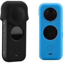 Gui Xulian Insta 360 One X2 Kamera Siyah Için Silikon Kılıf Toz Geçirmez Kapak Su Geçirmez Koruyucu Kılıf Lens Kılıfı (Yurt Dışından)