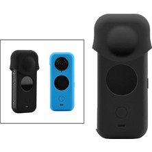 Gui Xulian Insta 360 One X2 Kamera Siyah Için Silikon Kılıf Toz Geçirmez Kapak Su Geçirmez Koruyucu Kılıf Lens Kılıfı (Yurt Dışından)