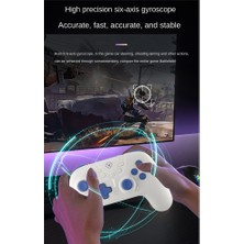 Gui Xulian Switch Pro Bluetooth Gamepad Ns OLED Saplı, Burst Vibration Lite Gamepad Beyaz (Yurt Dışından)