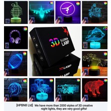 Jingyi 3D Basketbol Gece Lambası USB Güç Uzaktan Kumanda (Yurt Dışından)