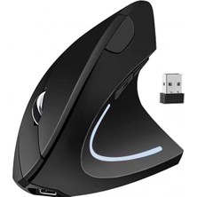 Jingyi Ergonomik Fare, Dikey Kablosuz Bilgisayar Faresi 2.4g, Taşınabilir, Kablosuz, Sessiz Ergonomik Fare Şarj Edilebilir ve USB Alıcı, 3 Ayarlanabilir Dpı, 6 Düğme-Pc Masası Için Optik (Yurt Dışından)