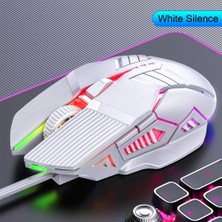 Jingyi 3200 Dpı Ergonomik Kablolu Oyun Faresi USB Fare Oyun Rgb Mause Gamer Fare 6 Düğme Pc Dizüstü Bilgisayar Için LED Sessiz Fareler (Yurt Dışından)