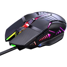 Jingyi 3200 Dpı Ergonomik Kablolu Oyun Faresi USB Fare Oyun Rgb Mause Gamer Fare 6 Düğme Pc Dizüstü Bilgisayar Için LED Sessiz Fareler (Yurt Dışından)