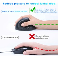 Jingyi BTS-908 Sıcak Satış Şarj Edilebilir Dikey Fare Ergonomik Kablosuz Fare 2.4g USB Alıcı 1600 Ayarlanabilir Dpı 6 Düğme Fare (Yurt Dışından)