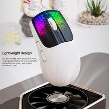 Jingyi Ryra X5RGB Hafif Üç Modlu 2.4g Kablosuz Oyun Faresi 4000 Dpı Rgb Fare Bluetooth Oyun Faresi 6 Düğme Dizüstü Bilgisayar (Yurt Dışından)