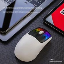 Jingyi Ryra X5RGB Hafif Üç Modlu 2.4g Kablosuz Oyun Faresi 4000 Dpı Rgb Fare Bluetooth Oyun Faresi 6 Düğme Dizüstü Bilgisayar (Yurt Dışından)