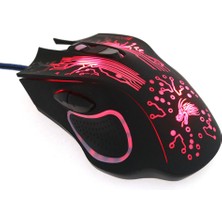 Jingyi Renkli LED Bilgisayar Oyun Faresi Profesyonel Dota 2 Lol Gamer Fare Için Ultra Hassas Ergonomik 2400 Dpı USB Kablolu Fare (Yurt Dışından)