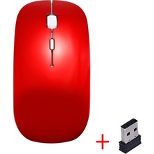 Jingyi Ultra Ince USB Optik Kablosuz Fare Oyun 2.4g Alıcı Süper Ince Oyun Faresi Kablosuz Bilgisayar Pc Dizüstü Masaüstü (Yurt Dışından)