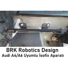 BRK Robotics Brk Audı 2005-2012 Arası Modellerle Uyumlu Oto Bebek/çocuk Koltuğu Isofix Bağlantı Noktasına Sabitlenenmetal Aparatı