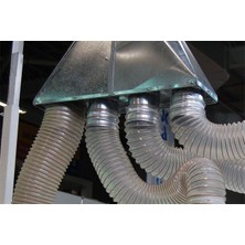 MEGAFLEKS POLİÜRETAN BAKIR TELLİ  102MMX10MT Pu 070 ŞEFFAF HORTUM Toz Talaş Emiş