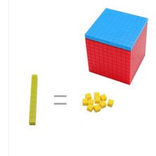 Surjion Çocuklar Montessori Matematik Malzemeleri,ık Grup Blokları - 4, Yüzlerce ve Bin Temsil Eder (Yurt Dışından)