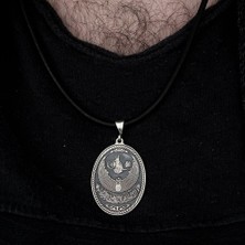 Tesbih Sepetim Osmanlı Tuğralı 925 Ayar Gümüş Erkek Kolye