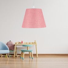 Art&gift Sofia Konik Tavan Sarkıt Pembe Kırçıl Kumaş Çocuk Odası Hol Mutfak Avize