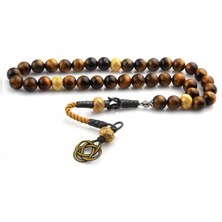 Tesbih Sepetim Kaplan Gözü Taşı Gümüş Kazaziyeli Model Tesbih