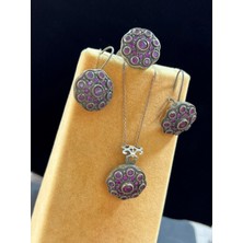 Firuze Gümüş Gümüş Set