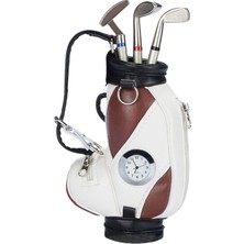 Sharplace Golf Çantası Golfçü Erkekler Için Erkekler Mini Kulüp Kalemleri Set Benzersiz Hediye Golf Kalem Sahibi Kahverengi (Yurt Dışından)