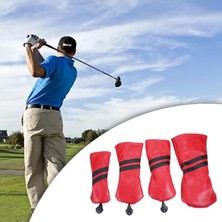 Sharplace 1 Takım Golf Kulübü Golf Sopası Kılıfı Koruyucu Kapaklar Golf Aksesuarları Kırmızı (Yurt Dışından)