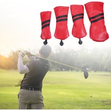 Sharplace 1 Takım Golf Kulübü Golf Sopası Kılıfı Koruyucu Kapaklar Golf Aksesuarları Kırmızı (Yurt Dışından)