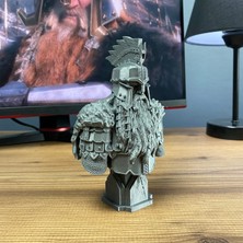 Dain Ironfoot Büst Figür 15 cm - Özel Tasarım, Koleksiyonluk Parça