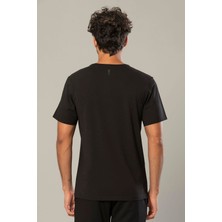 Weweus Siyah Erkek Modal Comfort Fit Basic T-Shirt 239