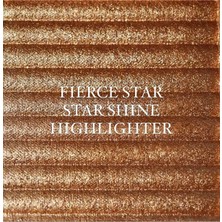 Eda Luxury Beauty Golden Fierce Star Shine Highlighter Işıltılı Simli Ipeksi Saten Aydınlatıcı Makyaj Glow Palette