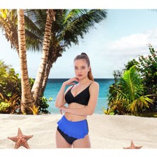 Shopiolog Volanlı Fraset Renkli Bikini