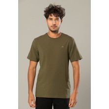Weweus Haki Erkek Modal Comfort Fit Basic T-Shirt 239