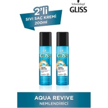 Gliss Aqua Revive Hyaluron Ve Deniz Yosunu Içeren Nemlendirici Sıvı Saç Kremi 200 Ml X 2 Adet