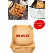 Hb Life Airfryer 20 Adet Kare Tabak Model Pişirme Kağıdı Hava Firitözü Airfryer Yağsız Firitöz Pişirme