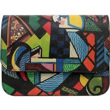 Kadın Vegan Deri Çok Renkli El Çantası - Want Some Color? Tasarım