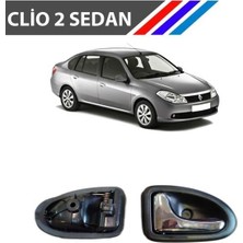 Moda Garage Clio 2 Sedan Kasa Iç Açma Kolu Sol Sürücü Tarafı Parlak Krom M3368B