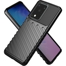 Seashell Digital Samsung Galaxy S20 Ultra-Black Için Twill Doku Yumuşak Tpu Telefon Kabuğu (Yurt Dışından)