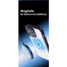 Polhammobile Polham iPhone 12 Uyumlu Premium Buzlu Sert Kamera Koruyuculu Kılıf, Magsafe Uyumlu Kılıf