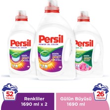 Persil Gülün Büyüsü Sıvı Çamaşır Deterjanı 26 Yıkama + Persil Color Jel Deterjan 26 yıkama x 2 adet