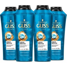 Gliss Aqua Revive Hyaluron ve Deniz Yosunu içeren Nemlendirici Şampuan 500 ml x 4 Adet