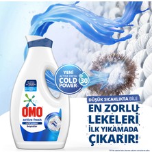 Omo Sıvı Active Cold Power Siyahlar Için + Omo Sıvı Active Fresh Cold Power Beyazlar Için Çamaşır Deterjanı 1690 ml