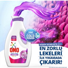 Omo Sıvı Active Fresh Cold Power Beyazlar Için + Omo Sıvı Active Fresh Cold Power Renkliler Için Çamaşır Deterjanı 1690 ml