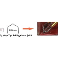 YATE10 200 Adet 0,8mm Iç Köşe Kaynak Zımba Teli