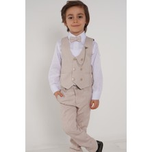 Carinos Yelekli Erkek Çocuk Takımı Zincir Aksesuarlı