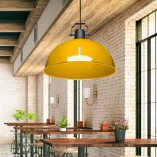 Art&Gift Kugel Sarı Metal Sarkıt Mutfak Avize Ofis Hol Cafe Tavan Aydınlatma